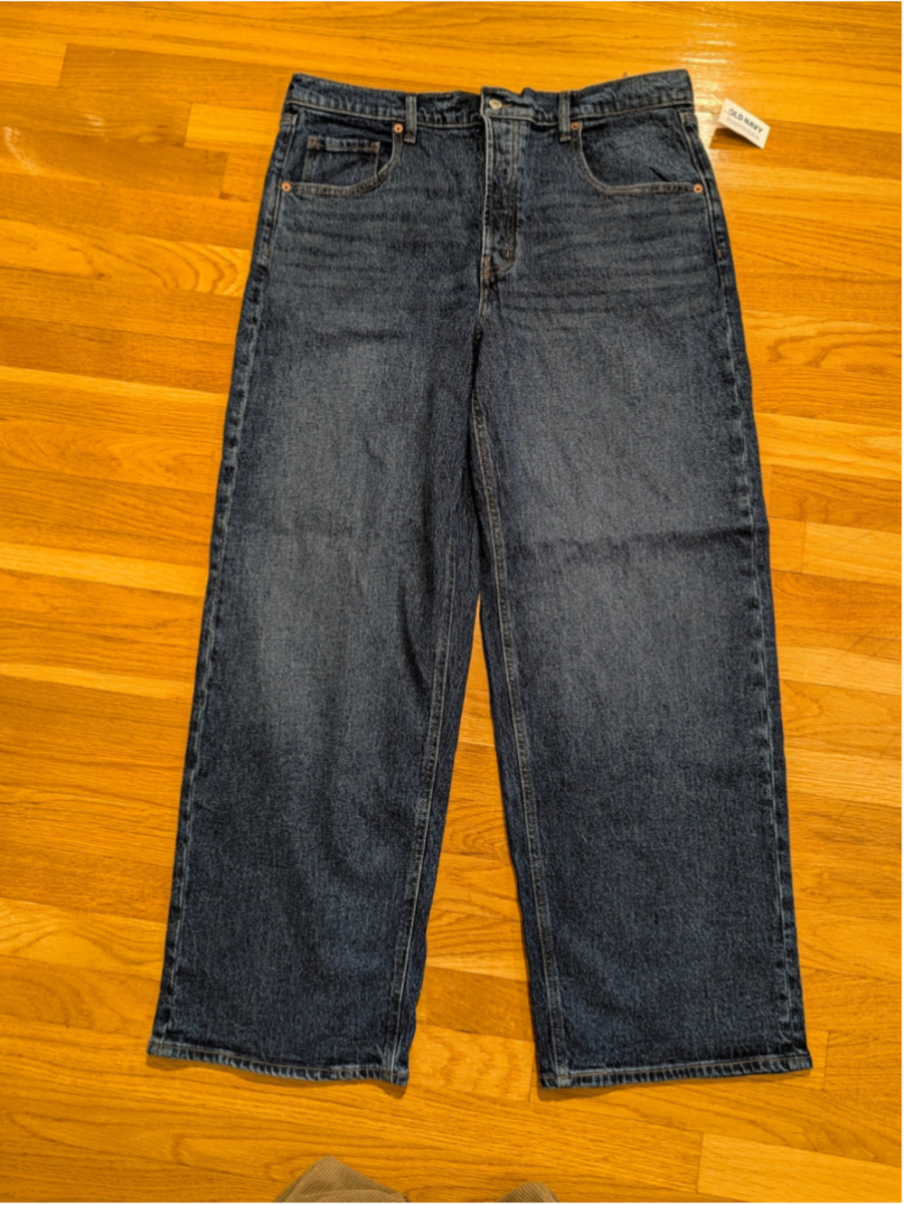 Old Navy The Slouchy Wide Leg Jeans Size 12 Blue NWT